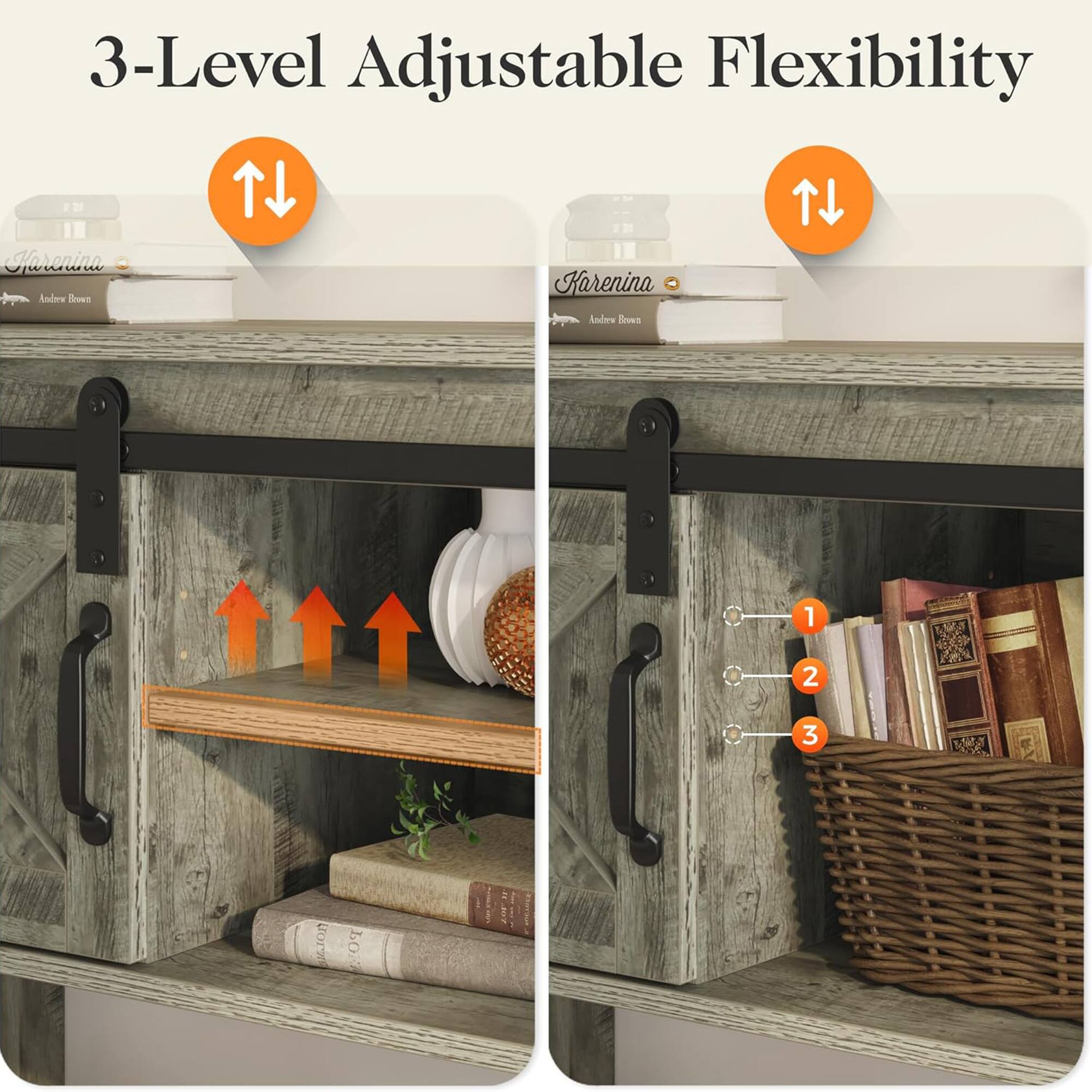 3-Level Adjustable Flexibility

T Harenina Karenina Andow Bow Andew foes 1 2 3 O od