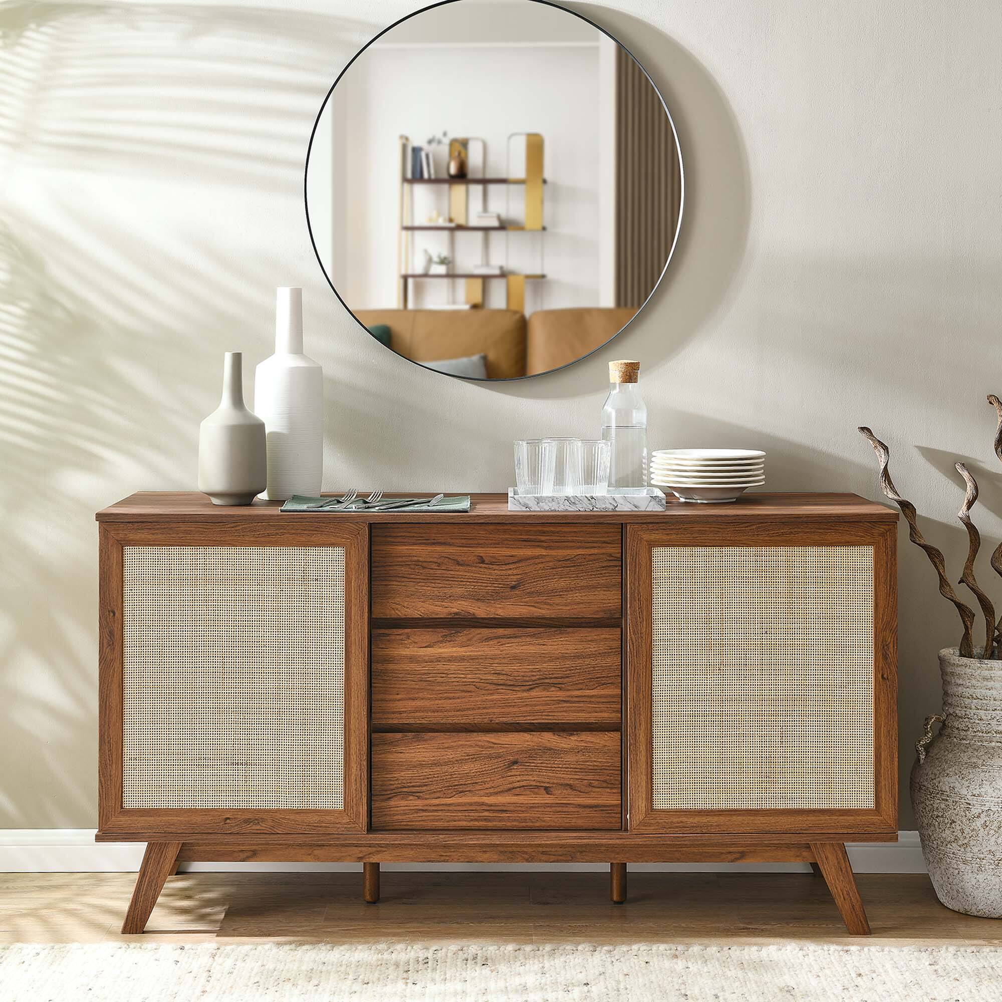 Alt View 2. Modway - Soma 59" Sideboard by Modway - Walnut.