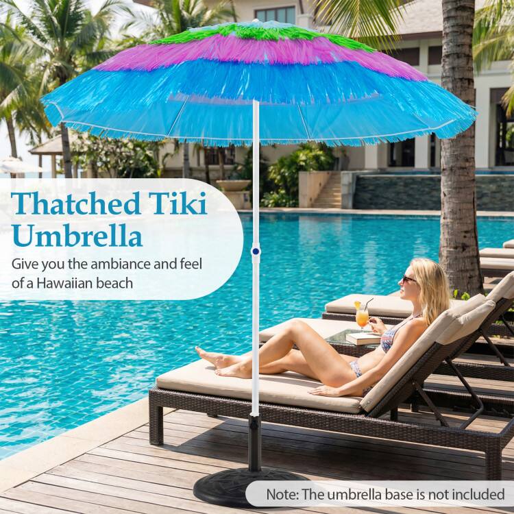 Thatched Tiki Umbrella

Give you the ambiance and feel of a Hawaiian beach

Note: The umbrella base is not included