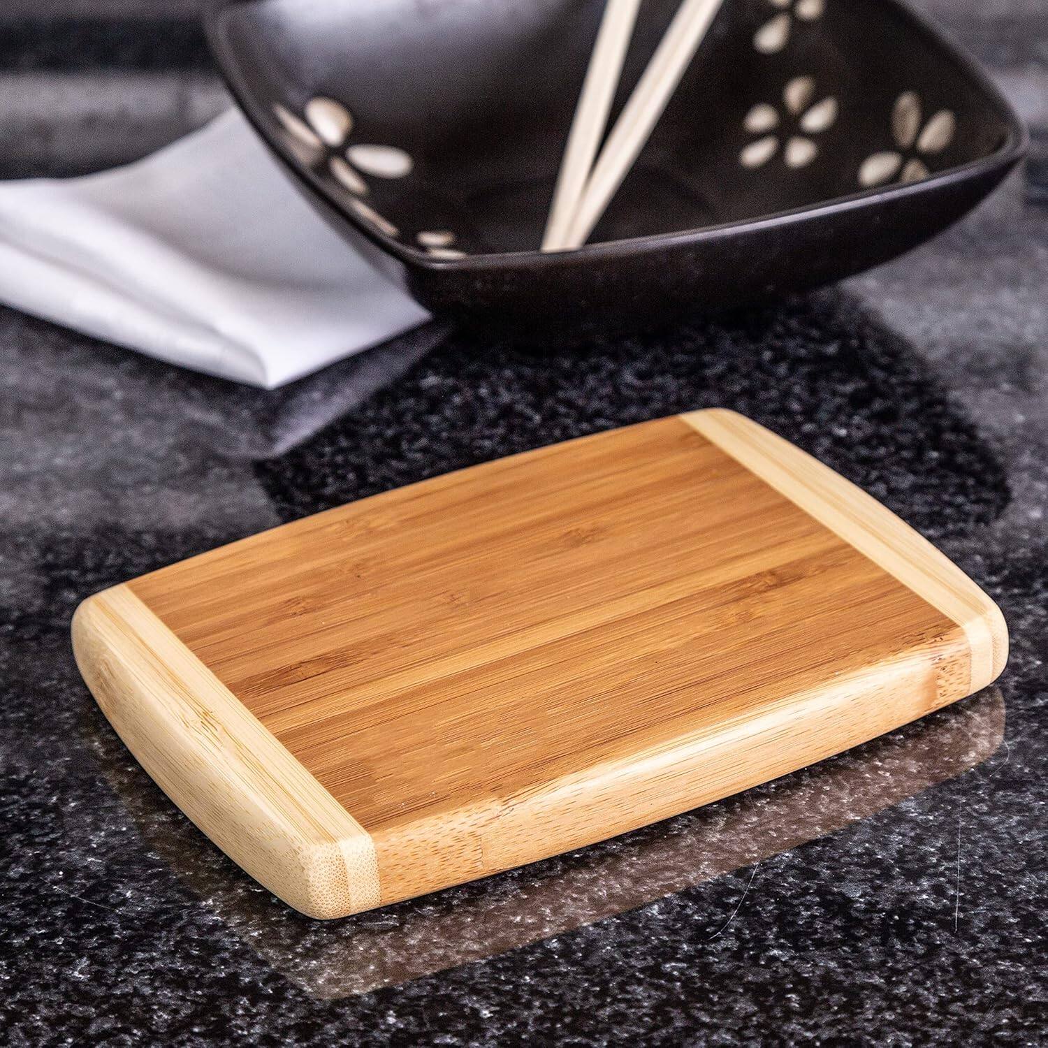 Alt View 8. Joyce Chen - Joyce Chen Compact Burnished Bamboo Cutting Board, 5x7 Inches.