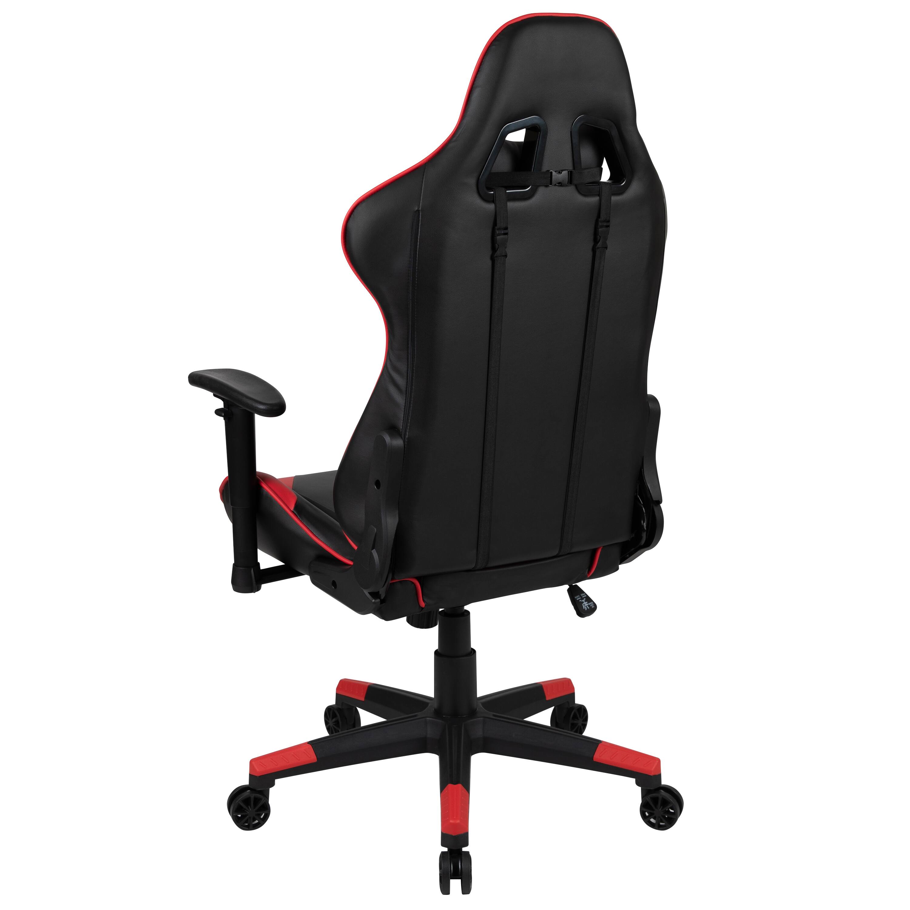 Alt View 5. Emma + Oliver - Z200 Gaming Chair Racing Office Ergonomic Computer PC Chair with Reclining Back - Red.