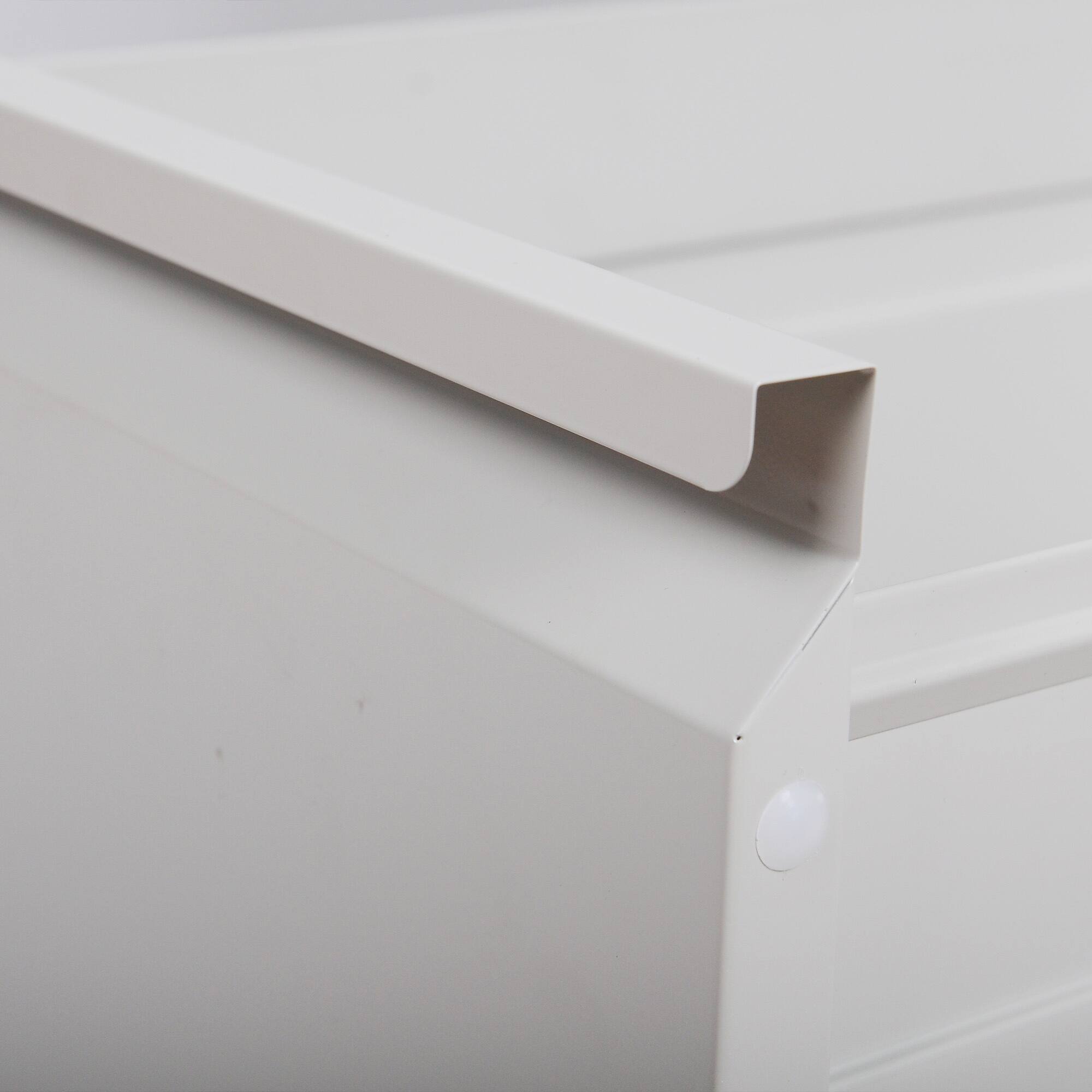 Alt View 3. COWLOWN - 5 Drawer Lockable Metal Vertical File Cabinet White 17.71D×15.16W×64.17H Fits A4 Letter Legal Home Office.