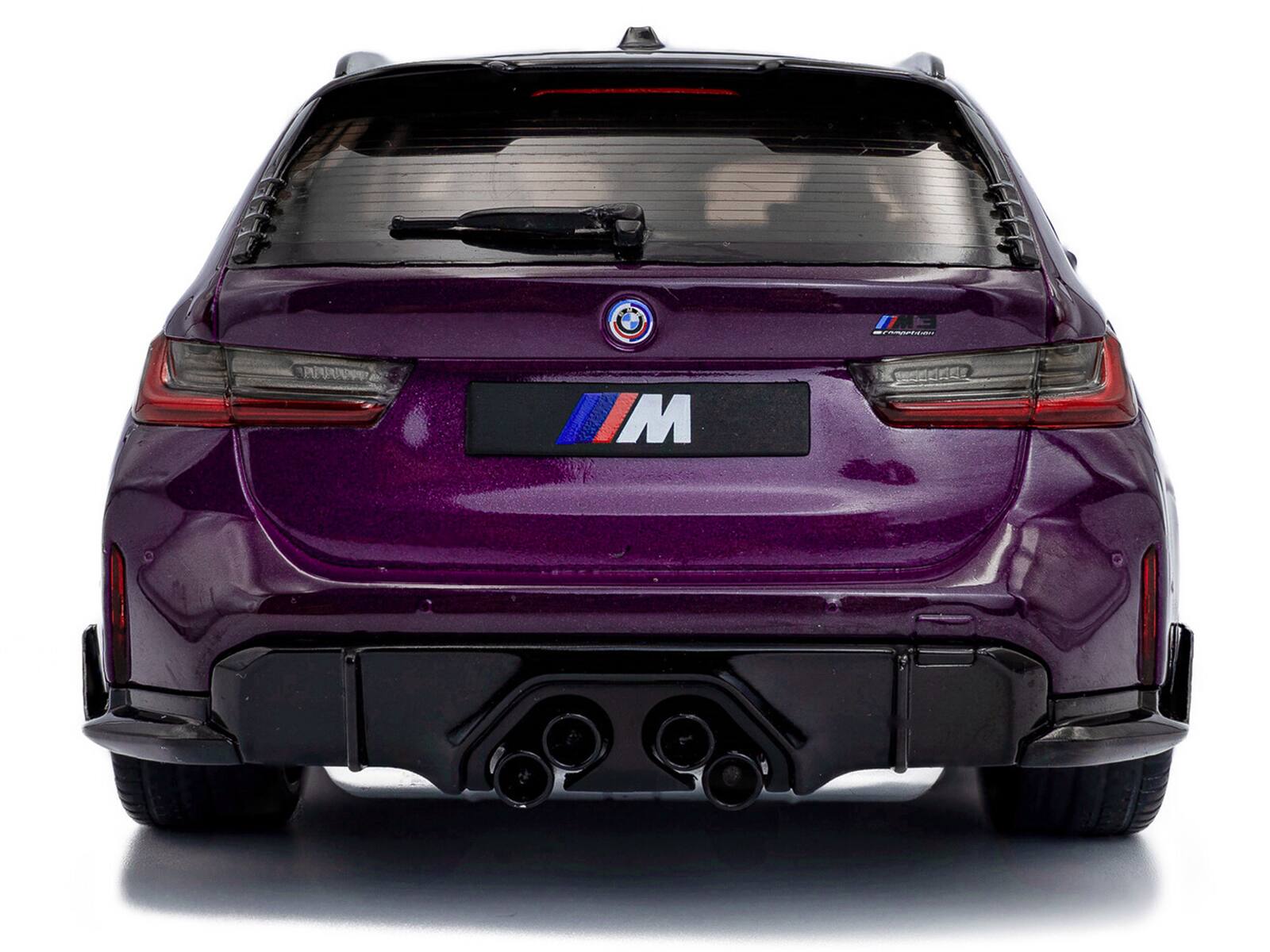Alt View 5. Solido - 2024 BMW M3 Competition M xDrive Touring Twilight Purple Pearl Metallic with Black Top 1/18 Diecast Model Car by Solido.