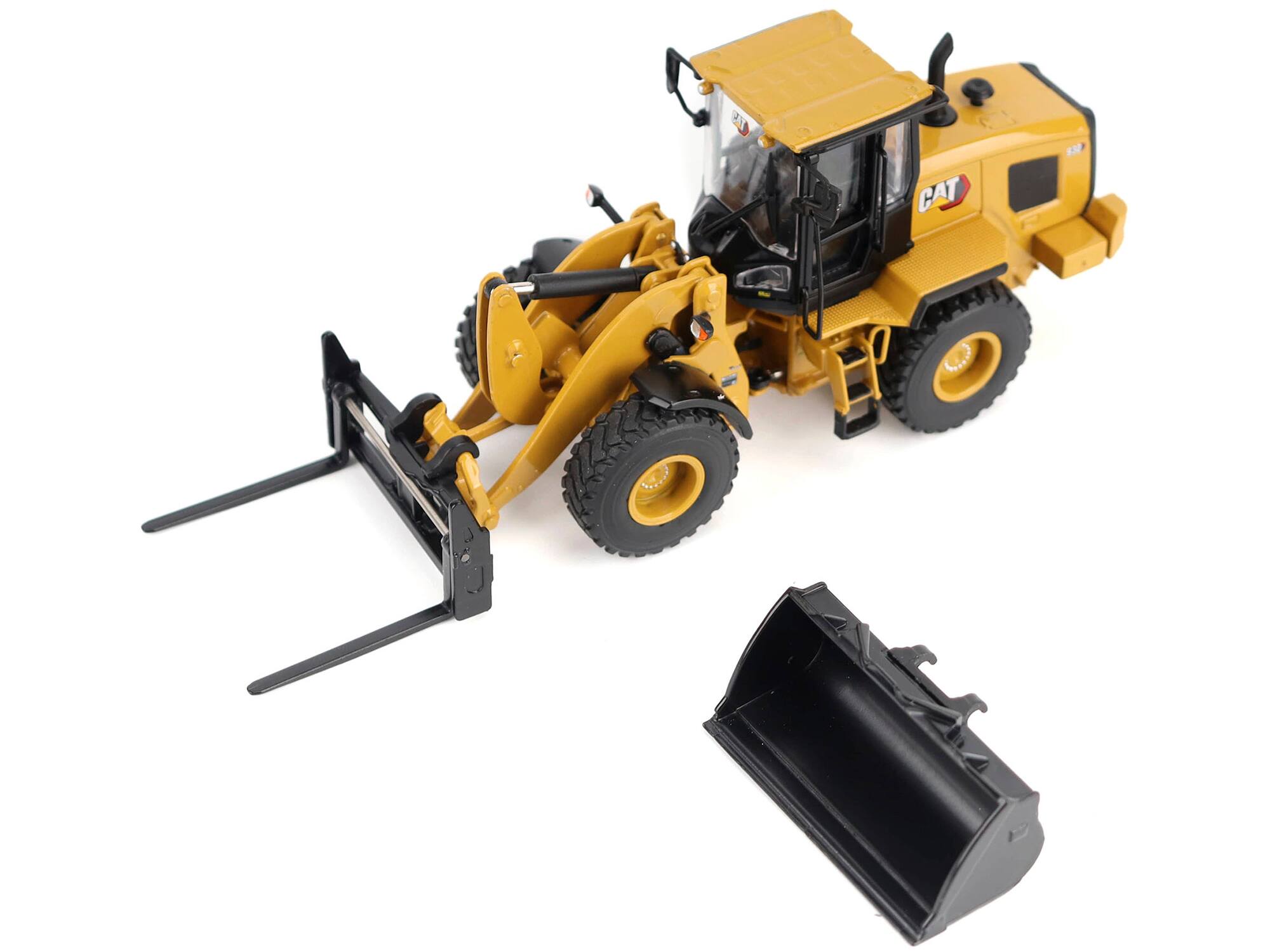 Alt View 3. Diecast Masters - CAT Caterpillar 930 Wheel Loader with Operator Yellow "High Line" Series 1/50 Diecast Model by Diecast Masters.