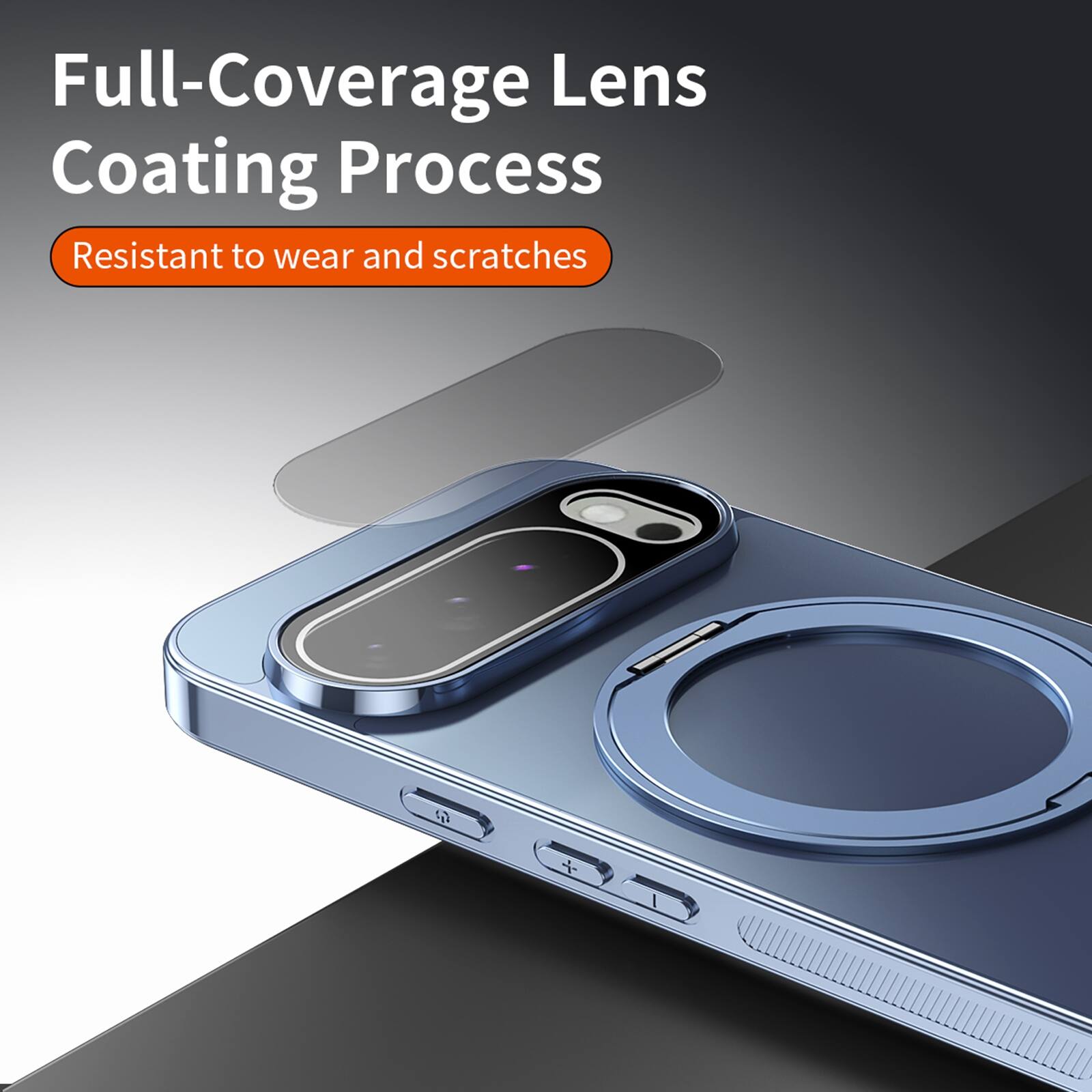 Full-Coverage Lens Coating Process  
Resistant to wear and scratches