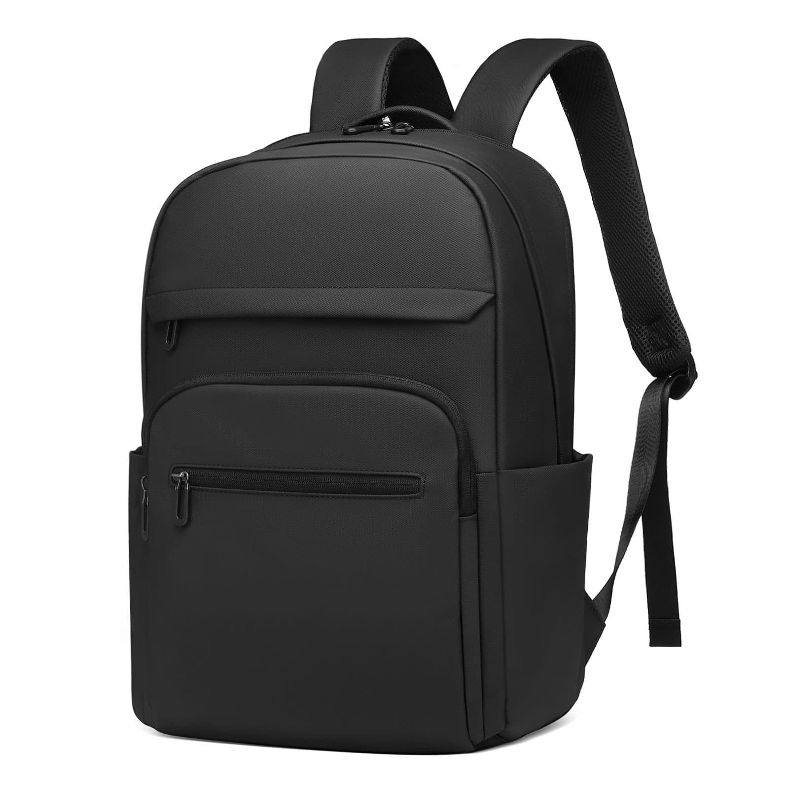 Unique Bargains - 16" Laptop Backpack for Men Women, Travel w/Anti-Theft Pocket, Lightweight Water-Resistant TSA Approved - Black