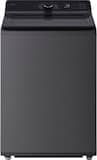 LG - 4.8 Cu. Ft. High-Efficiency Smart Top Load Washer with EasyUnload - Platinum Black