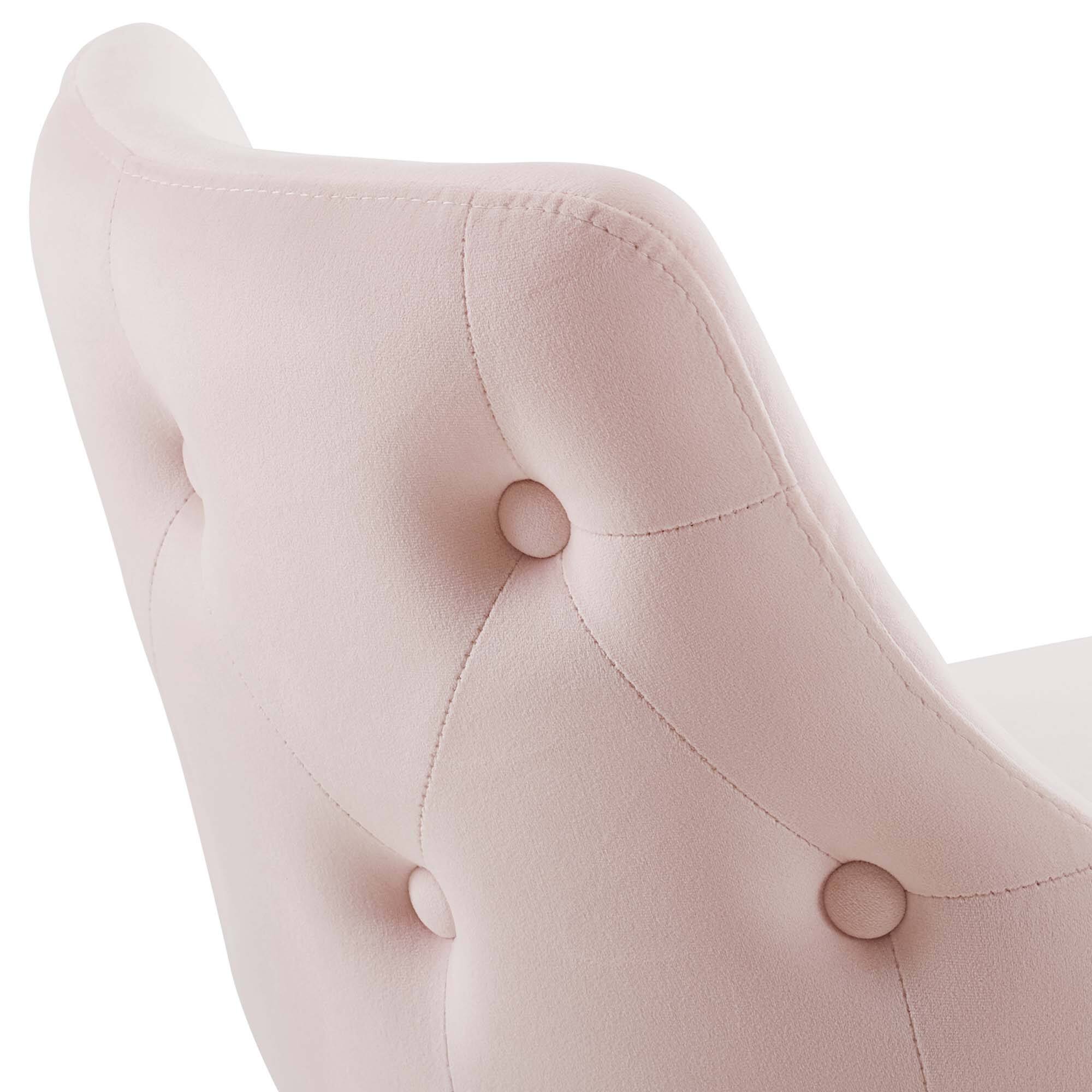 Alt View 4. Modway - Adorn Performance Velvet Counter Stool by Modway - Pink.