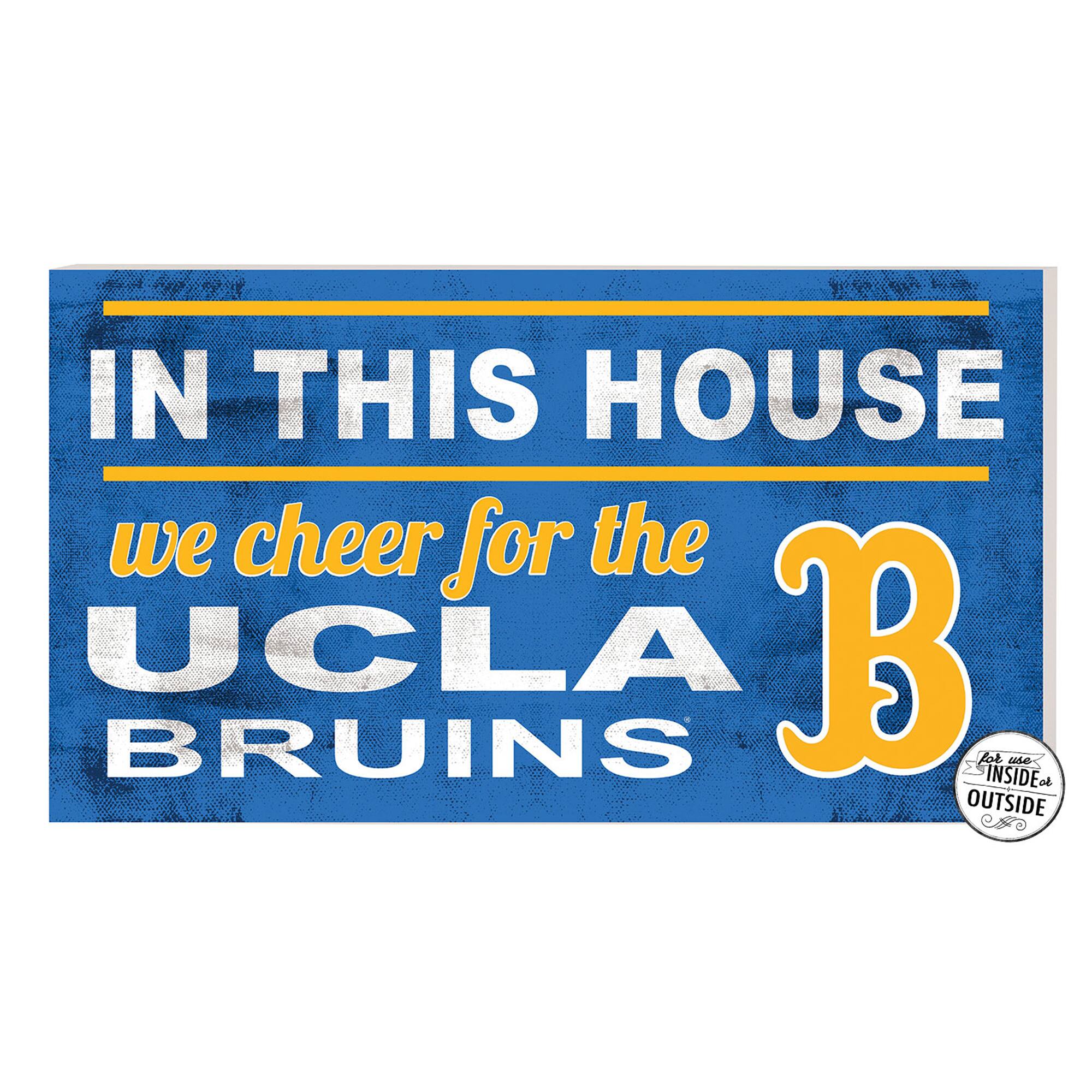 Blue UCLA Bruins 11'' x 20'' Indoor/Outdoor In This House Sign