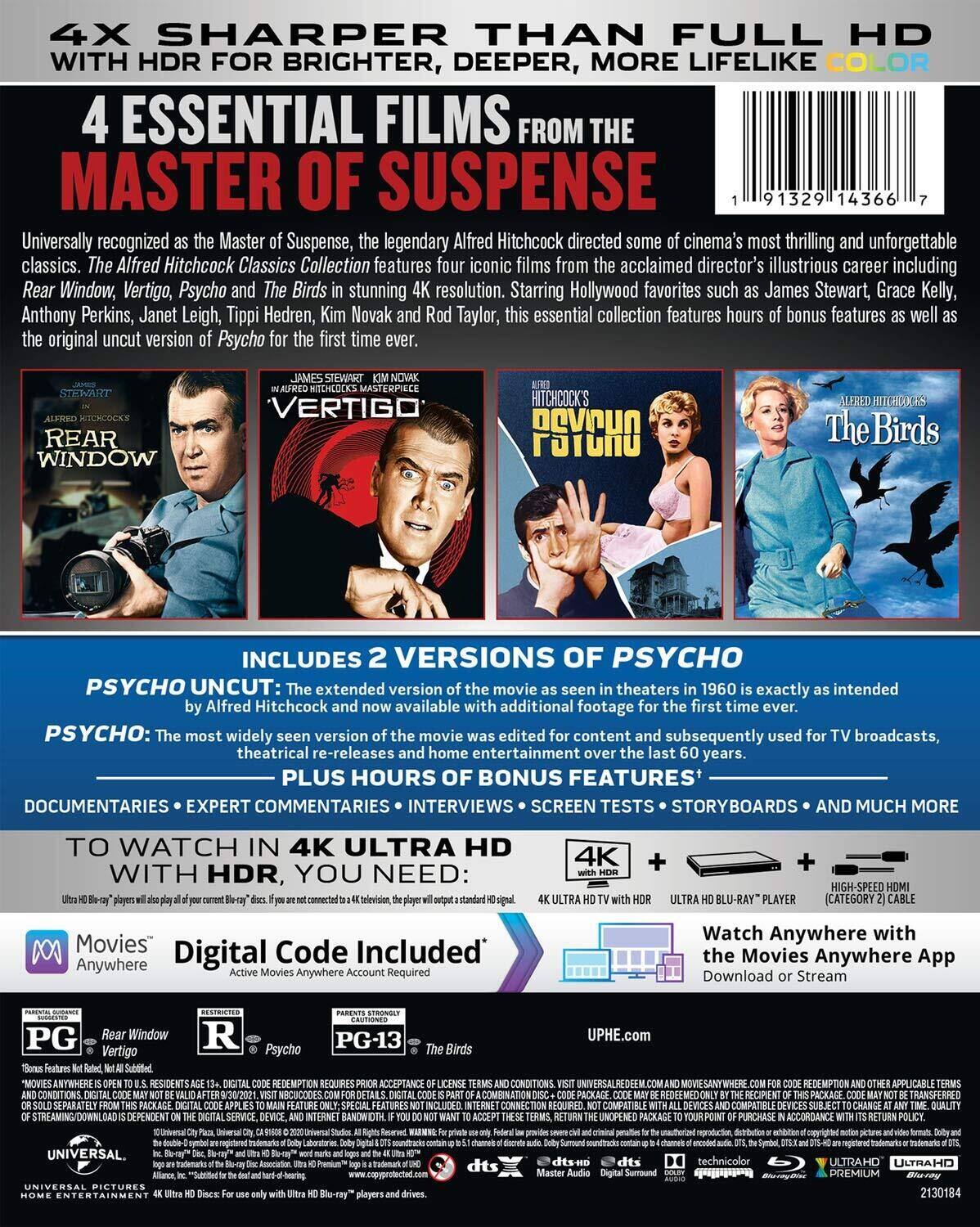 ヒッチコック・ブルーレイ・コレクション　Ｖｏｌ．１（Ｂｌｕ－ｒａｙ　Ｄｉｓｃ） Hitchcock Blu-ray Collection Vol. 1 (Blu-ray Disc) Alfred