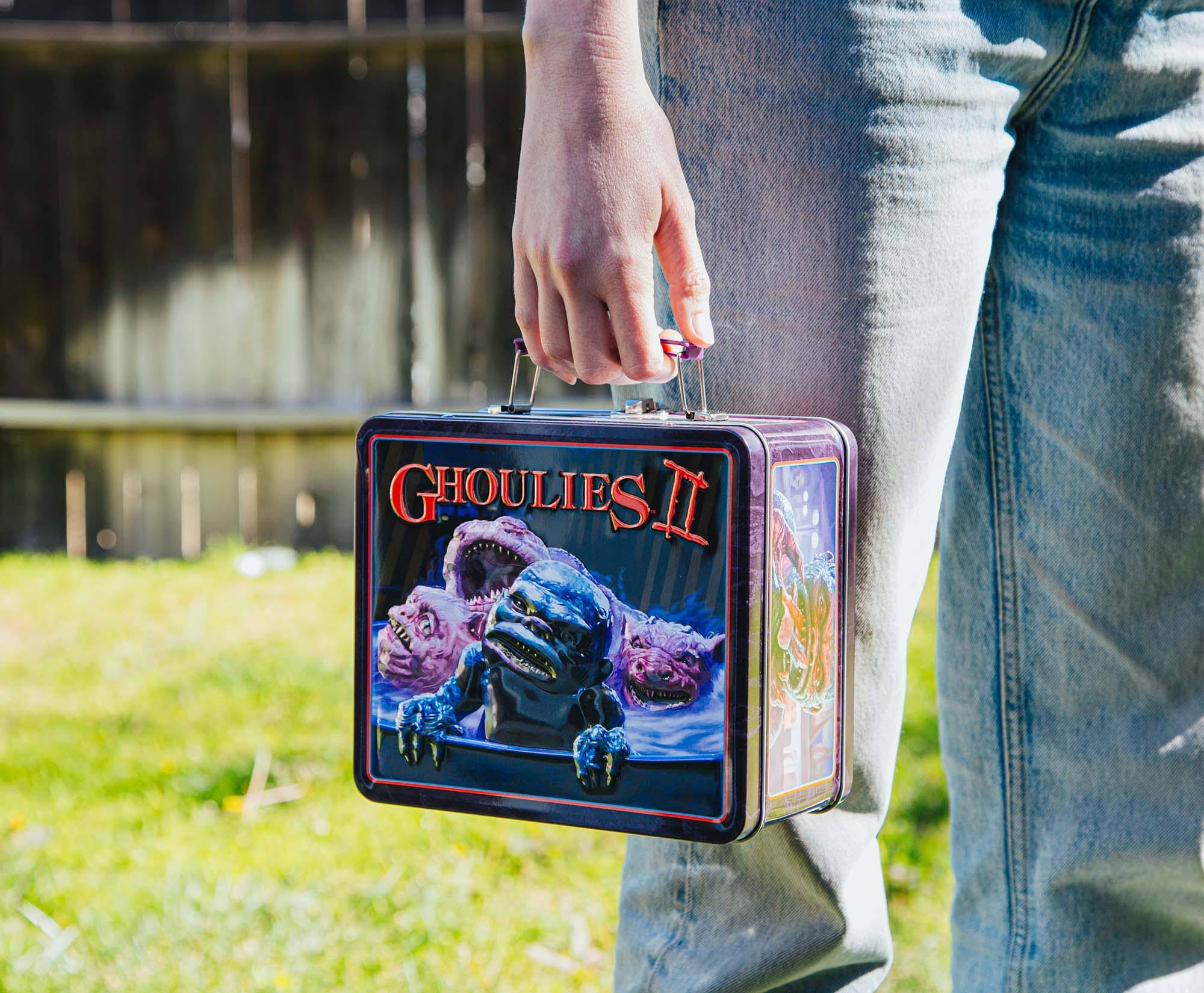 Alt View 3. Toynk - Ghoulies II Metal Tin Lunch Box | Toynk Exclusive - Black.