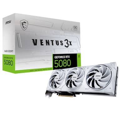 MSI NVIDIA GeForce GeForce RTX 5080 16G VENTUS 3X OC 16GB GDDR7 MSI NVIDIA GeForce GeForce RTX 5080 16G VENTUS 3X OC 16GB GDDR7