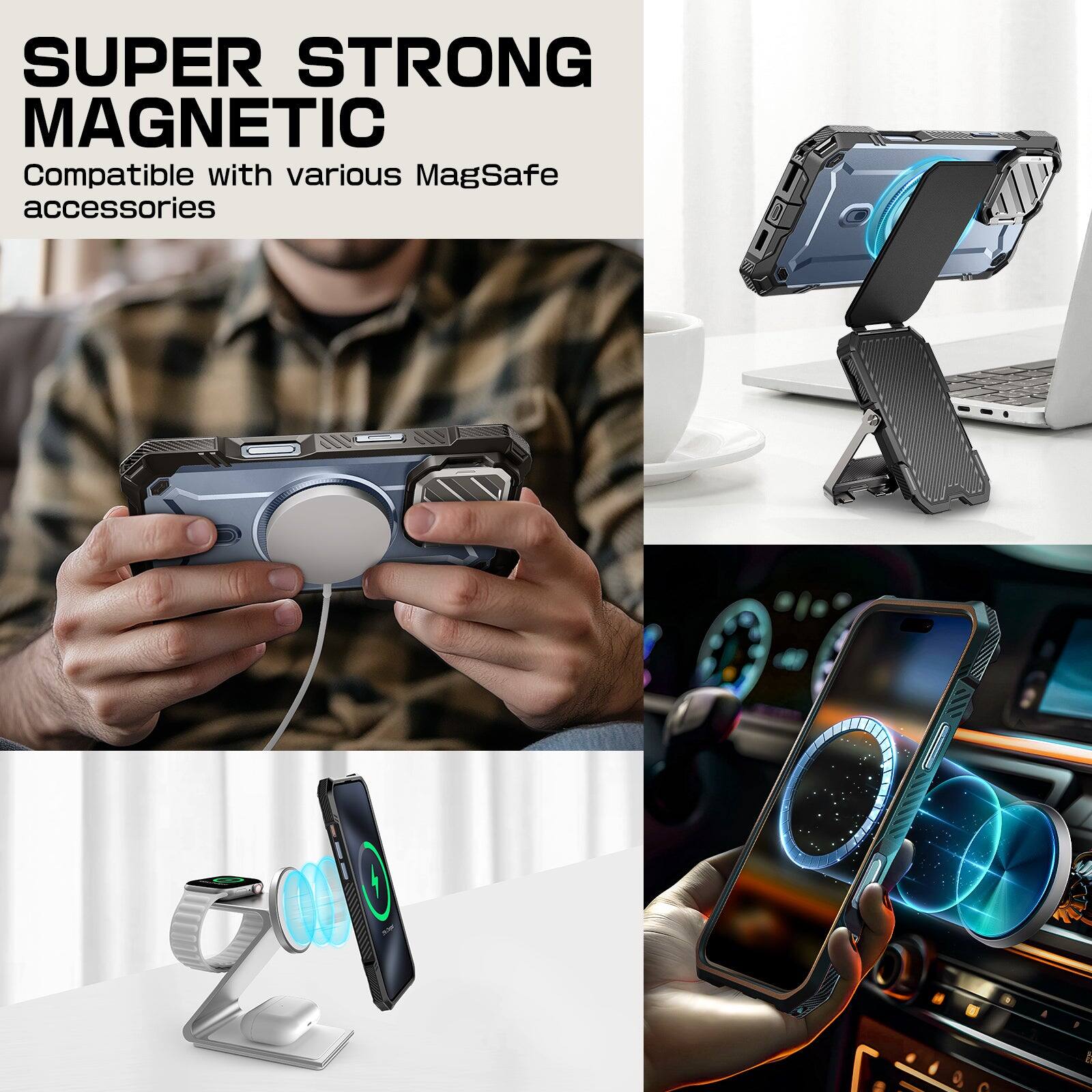 Apple - jun SUPCASE iPhone 16 6.1 inch Unicorn Beetle MAG XT MagSafe