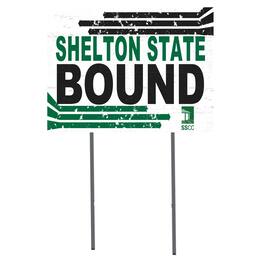 Jardine - Shelton State Buccaneers 18'' x 24'' Bound Yard Sign - White