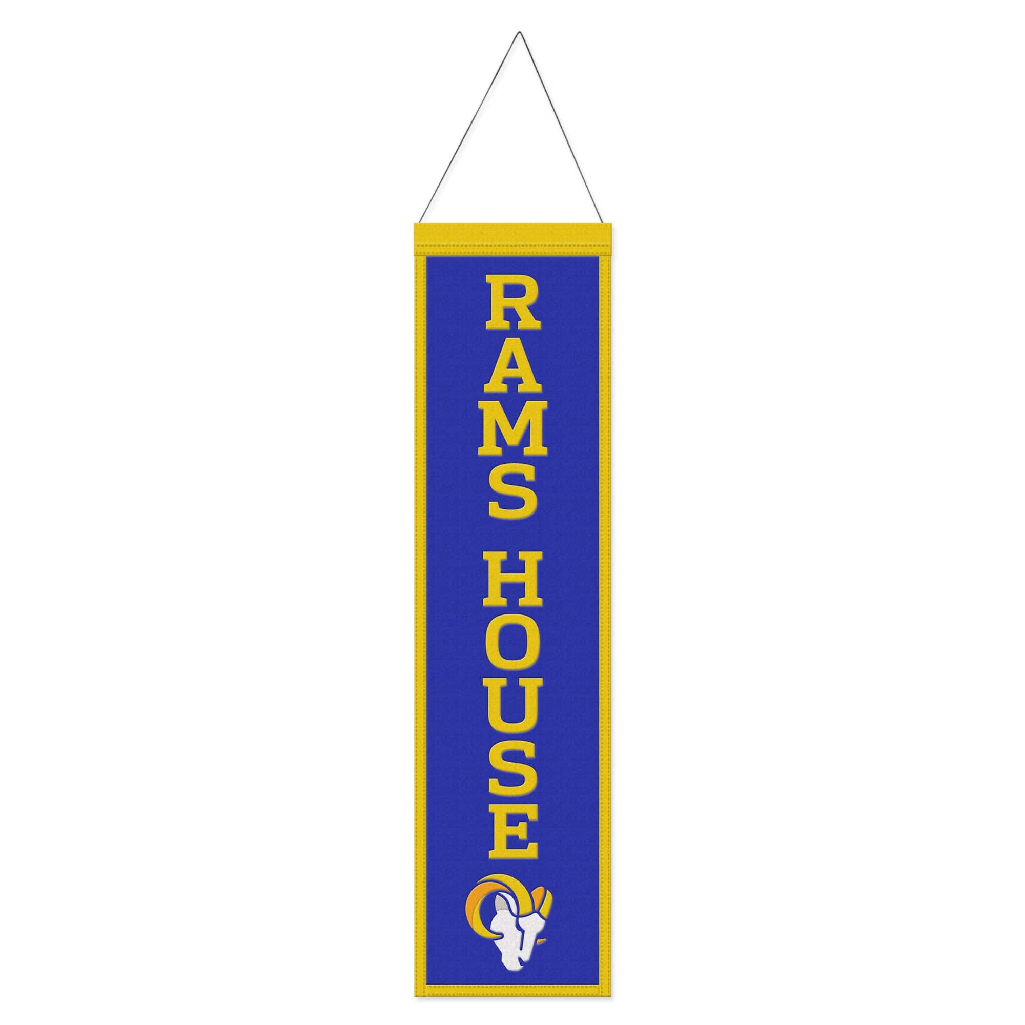WinCraft - Los Angeles Rams 8" x 32" Slogan Wool Banner - Multicolor