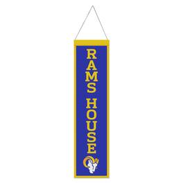 WinCraft - Los Angeles Rams 8" x 32" Slogan Wool Banner - Multicolor