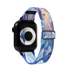 Front. ZOX - Follow Your Heart Ghost NFC Smartwatch Band, 22mm - Purple.