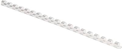 Alt View 2. Fellowes - 1/4" Plastic Binding Spine Comb, 20 Sheet Capacity, 100/Pack - White.