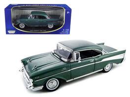 1957 Chevrolet Bel Air Hard Top 1/18 Diecast Model Car by Motormax - Green