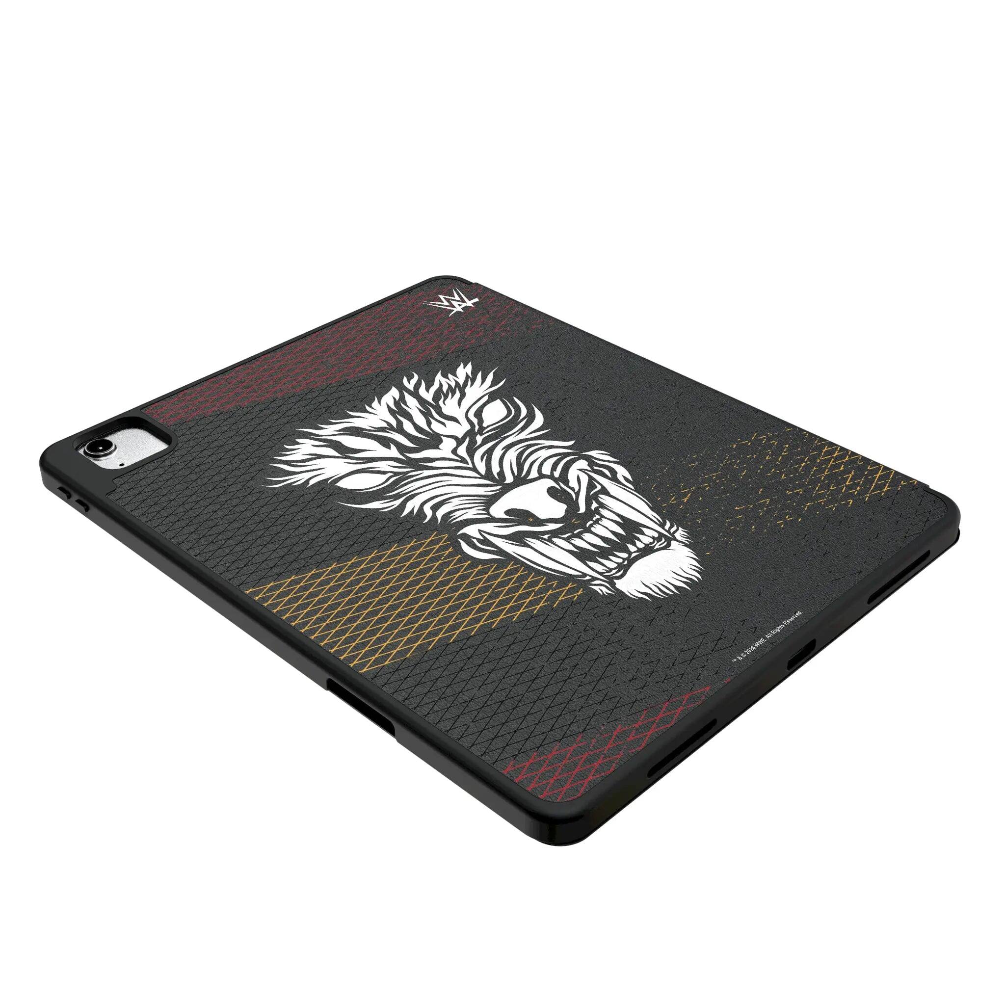 Left. Keyscaper - WWE Steel Tablet Case for Apple iPad - Apple iPad (9/8/7th Gen)/Pro 10.5/Air (3rd Gen) - Bron Breakker.