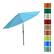 Alt View 15. Pure Garden - 10-Foot Patio Umbrella - Easy Crank Outdoor Table Patio Umbrella with Hand Crank and Auto Tilt - Blue.