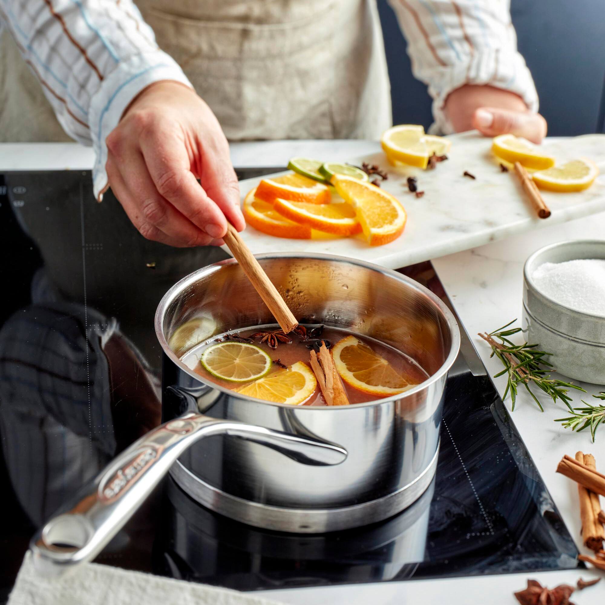 Alt View 3. Demeyere - Demeyere Atlantis Proline 7 3.2-qt Stainless Steel Saucepan - Stainless Steel.