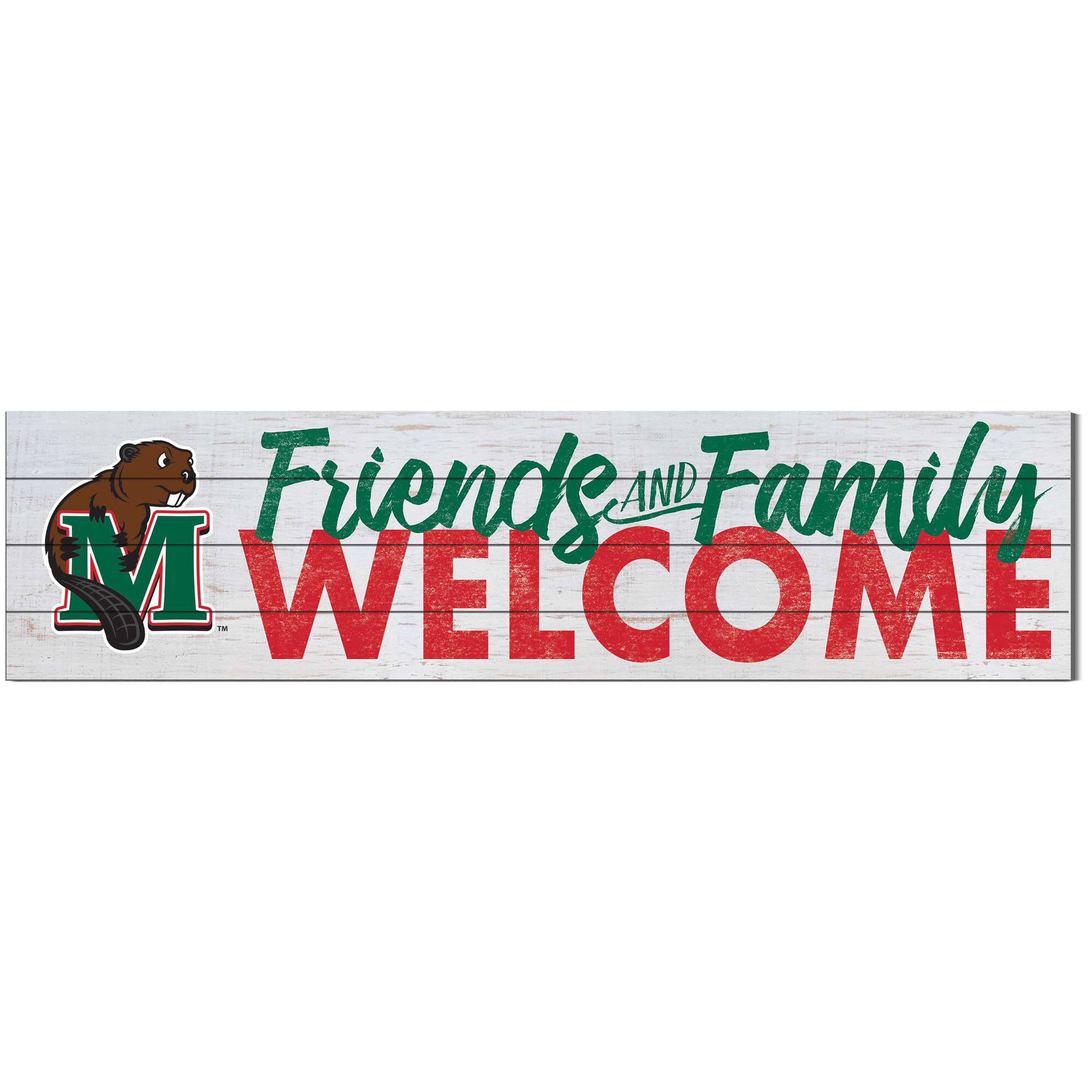 Minot State Beavers 10'' x 40'' Friends & Family Welcome Sign