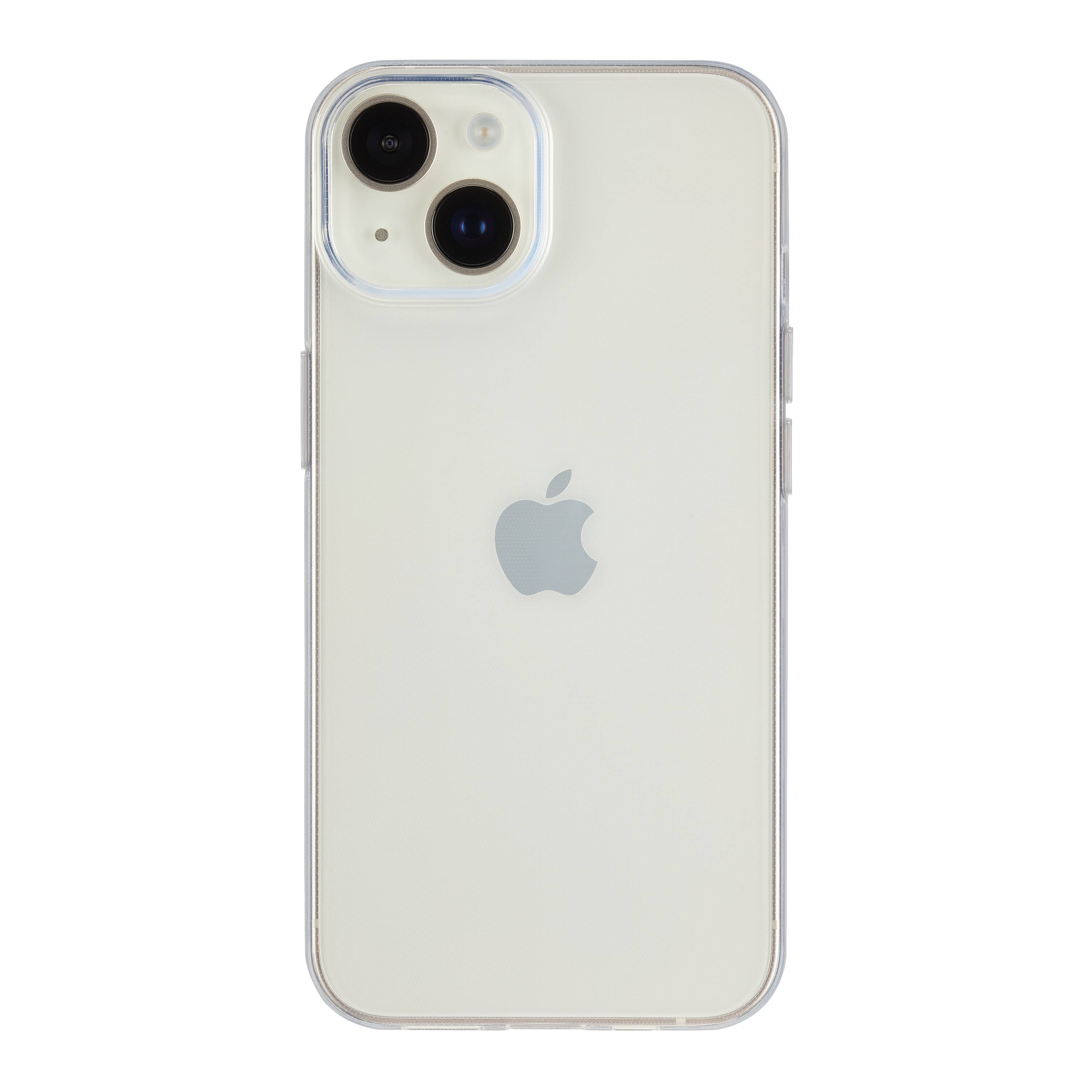 Front. Best Buy essentials™ - Soft-Shell Case for iPhone 14 and iPhone 13 - Clear.