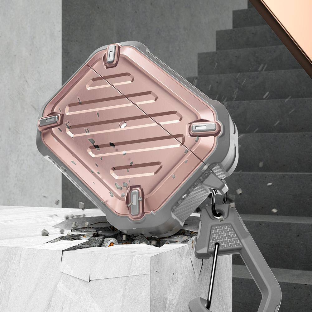 Angle. SUPCASE - Apple AirPods Pro 1 & 2 Unicorn Beetle PRO Rugged Case Waterproof Case - Rose Gold.