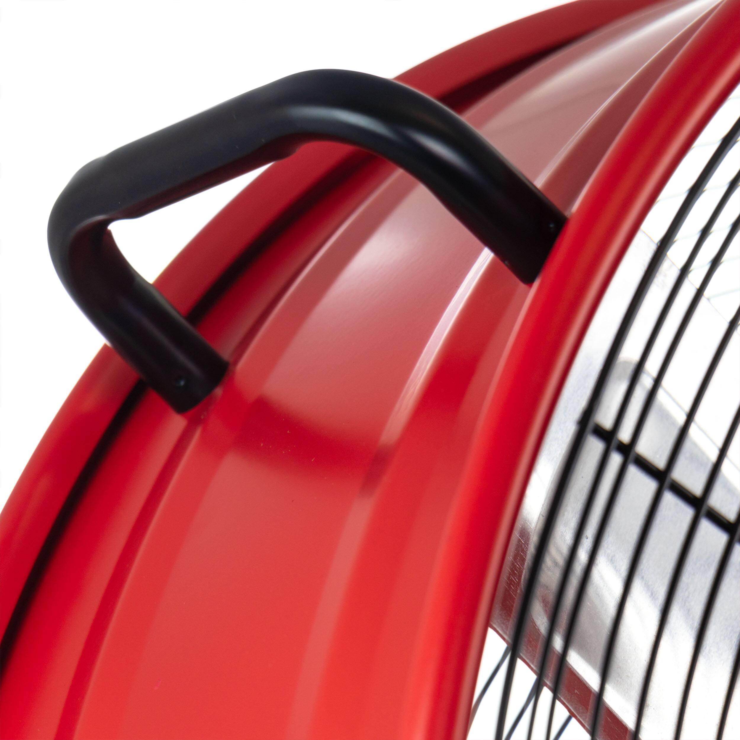 Alt View 4. VieAir - Vie Air 24 Inch Commercial Floor Drum Fan in Red - Red.