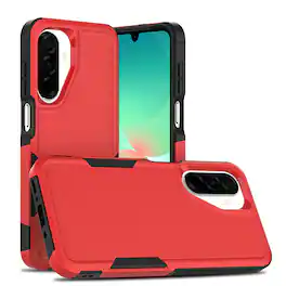 UUCOVER - Shockproof Case for Samsung Galaxy A17 5G Hybrid Dual Layer TPU + PC Protective Anti-Slip Rugged Back Cover - Red