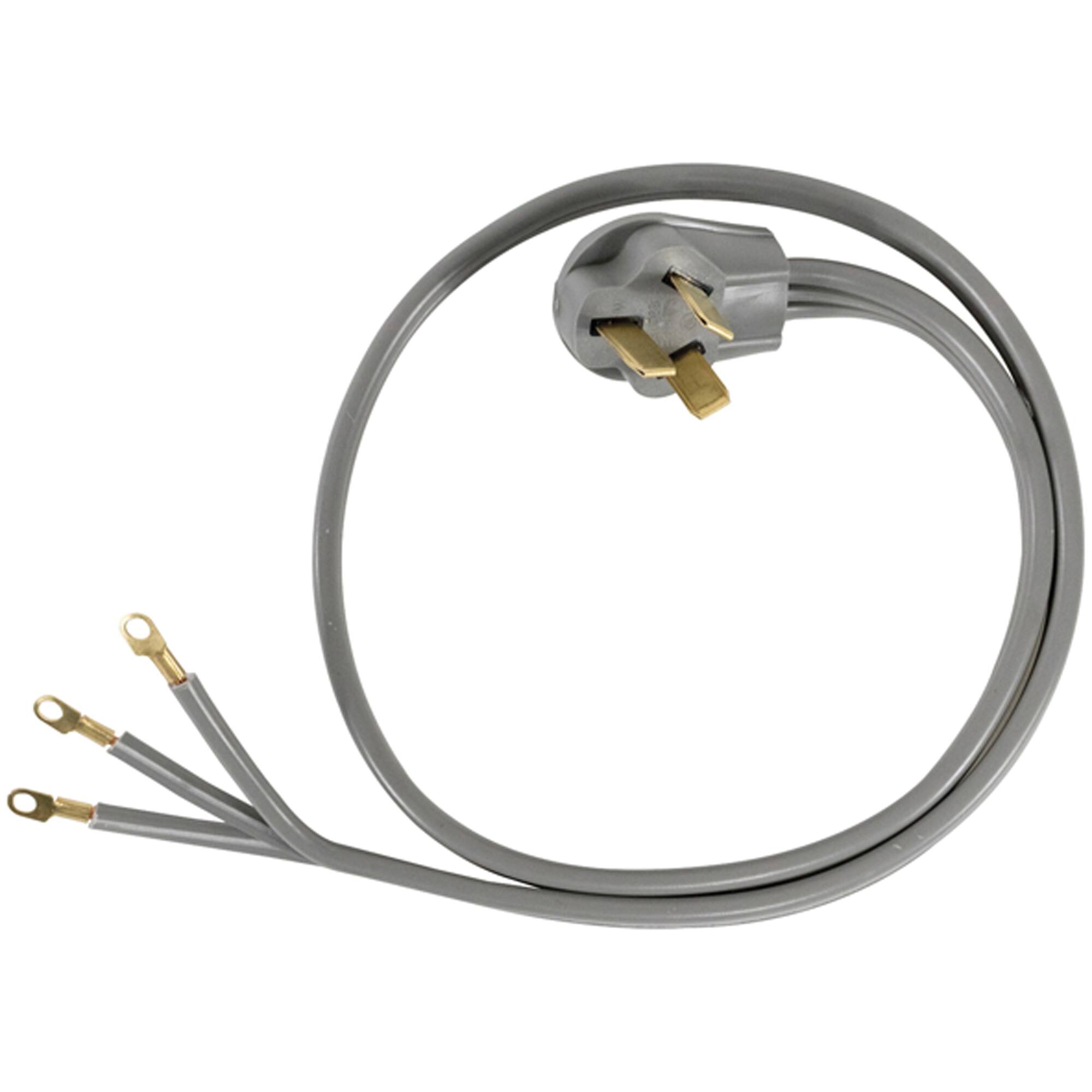 Alt View 4. Certified Appliance Accessories - 3-Wire Eyelet 50 Amp Range Cord 4 ft.
