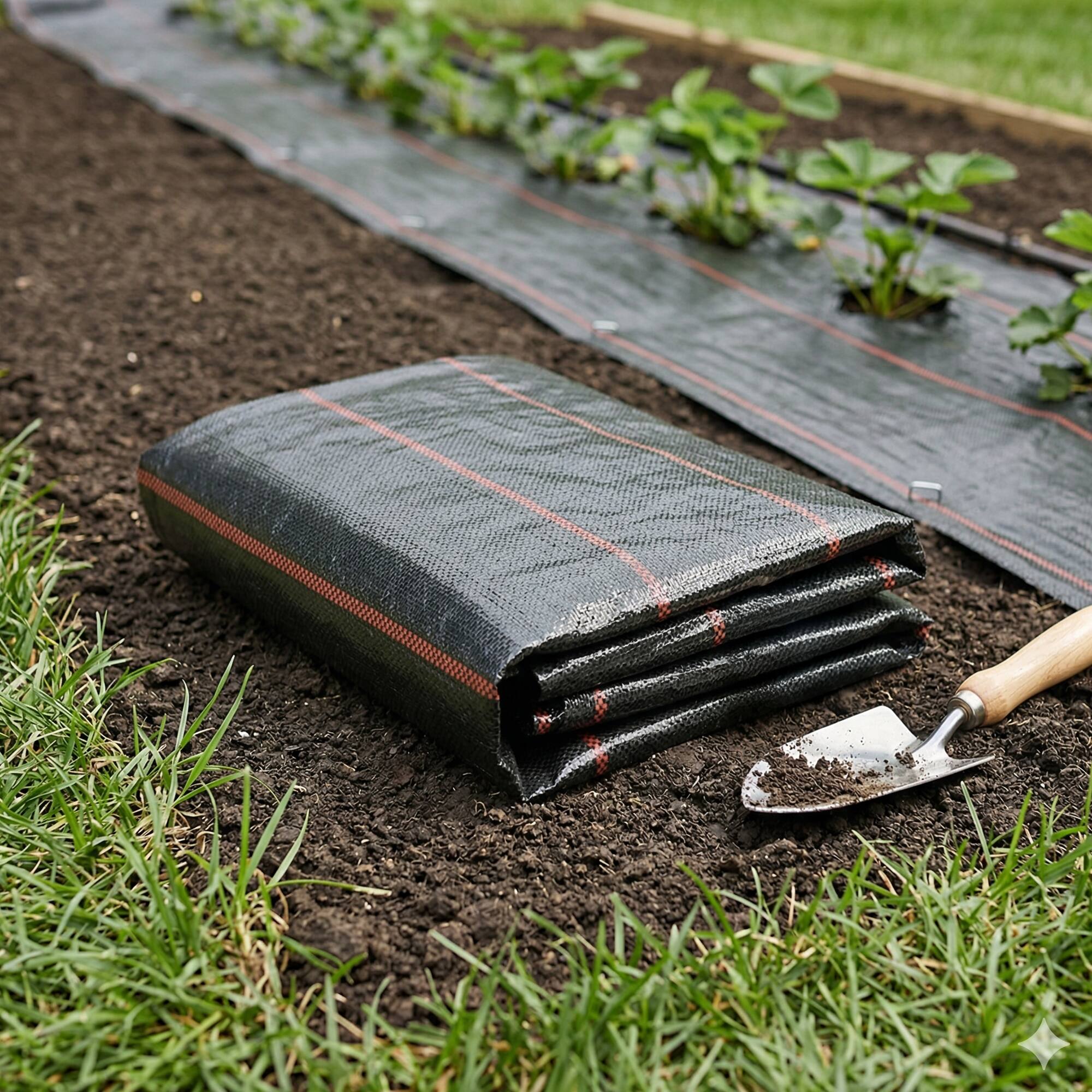 Alt View 4. DeWitt - DeWitt UltraWeb 3000 4' x 50' Ground Cover, Garden Barrier for Weed Control - Black.