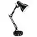 Left. Alera - Architect Desk Lamp, Adjustable Arm, 22"H, Black.