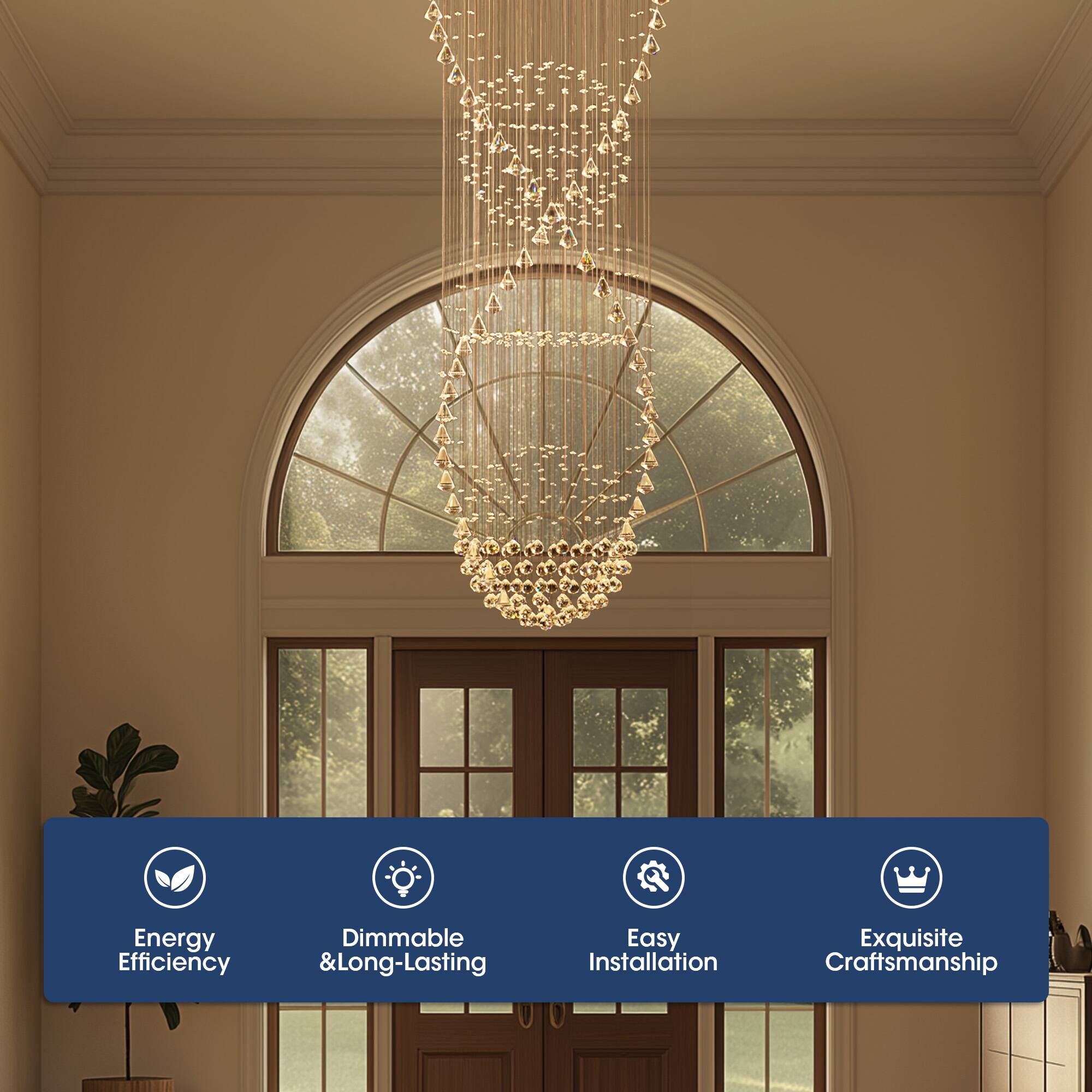 Energy Efficiency, Dimmable & Long-Lasting, Easy Installation, Exquisite Craftsmanship