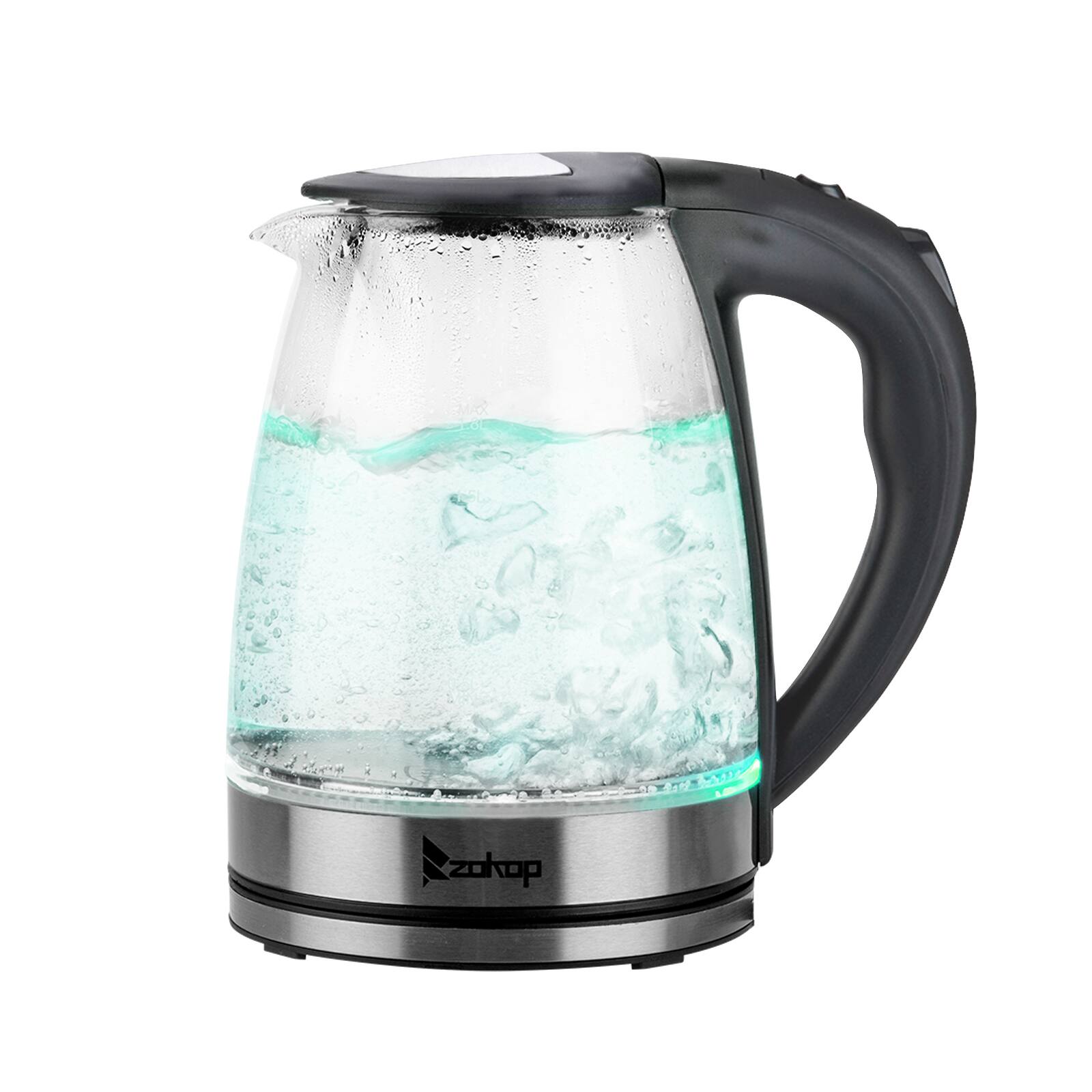 Alt View 3. Winado - 1200W Electric Glass Water Kettle Coffee Hot Water Maker Tea 1.8L BPA Free LED - Sliver and Black.
