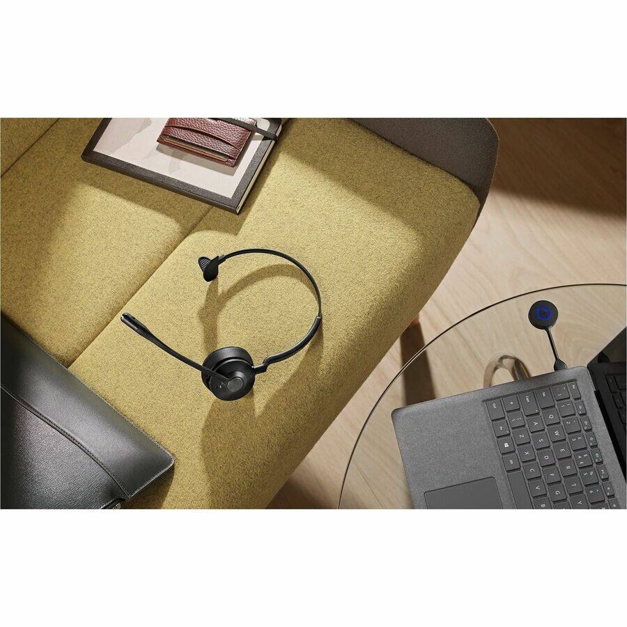 Alt View 1. Jabra - Jabra Engage 55 SE Headset - Mono - USB Type A - Wired/Wireless - DECT - 490 ft - 40 Hz to 16 kHz - Over-the-head - Black.