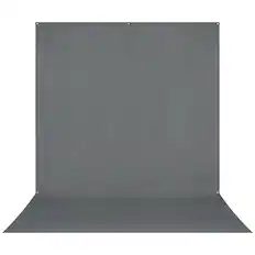 Front. Westcott - Westcott X-Drop Pro Wrinkle-Resistant 8 x 13 Feet Backdrop Kit (Neutral Gray).