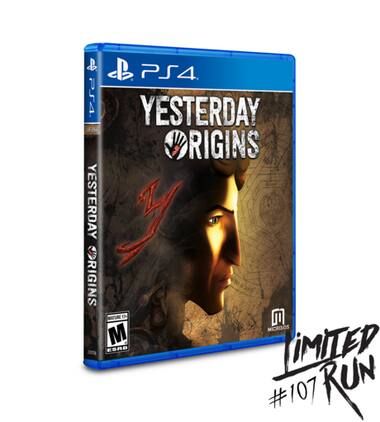 Sure, here is the corrected and grouped text:

- PS4
- YESTERDAY ORIGINS
- M (ESRB rating)
- LIMITED RUN #107