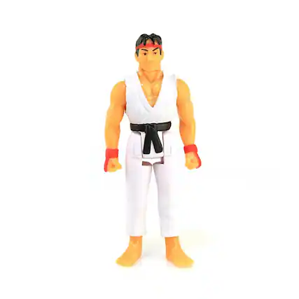 Front. Super7 - Street Fighter 2 3.75 Inch ReAction Figure | Ryu - Multi-Color.