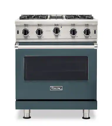 Front. Viking - 5-Series Gas Open Burner Range - Squall.