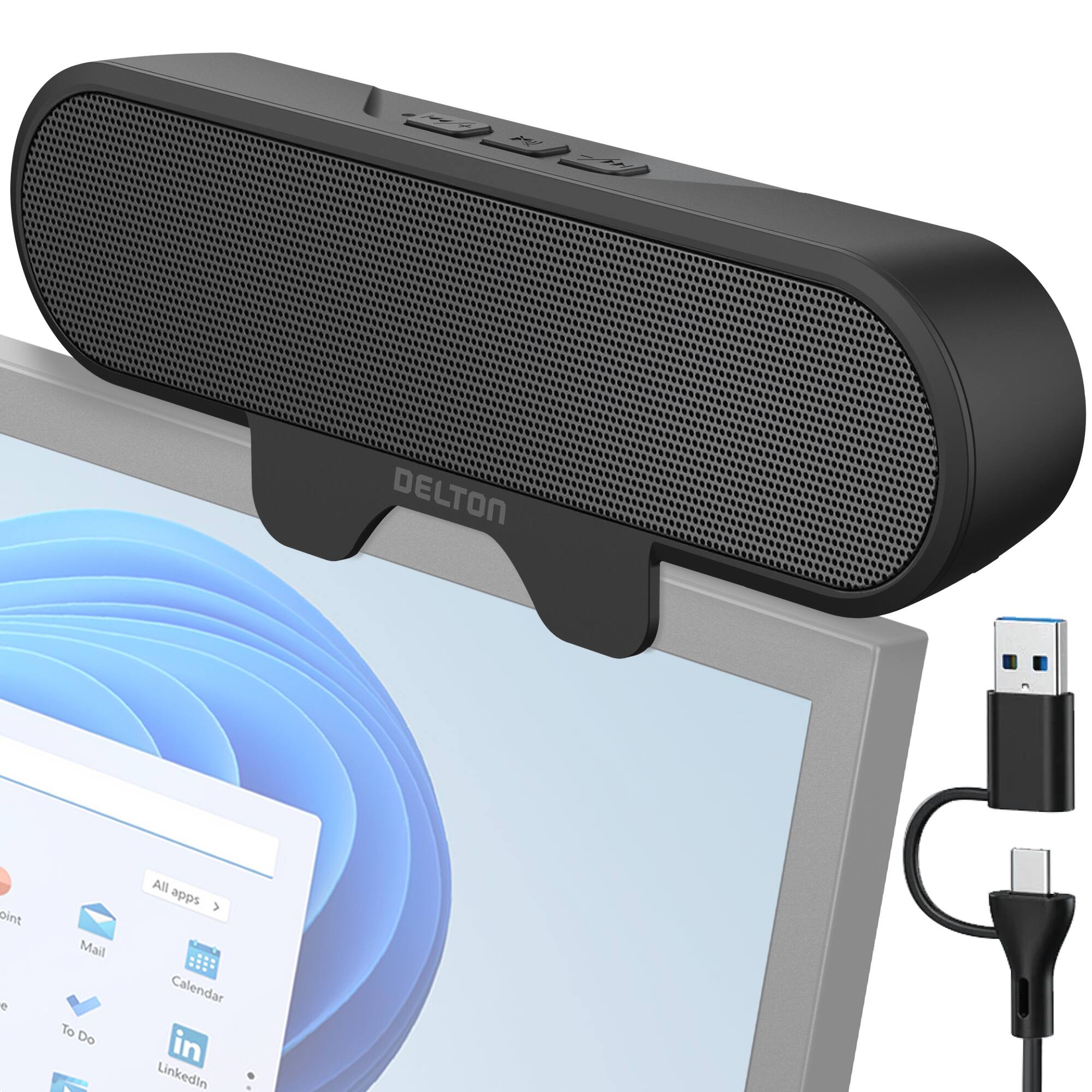 DELTON, pint, Mail, To Do, All apps, Calendar, Linkedin