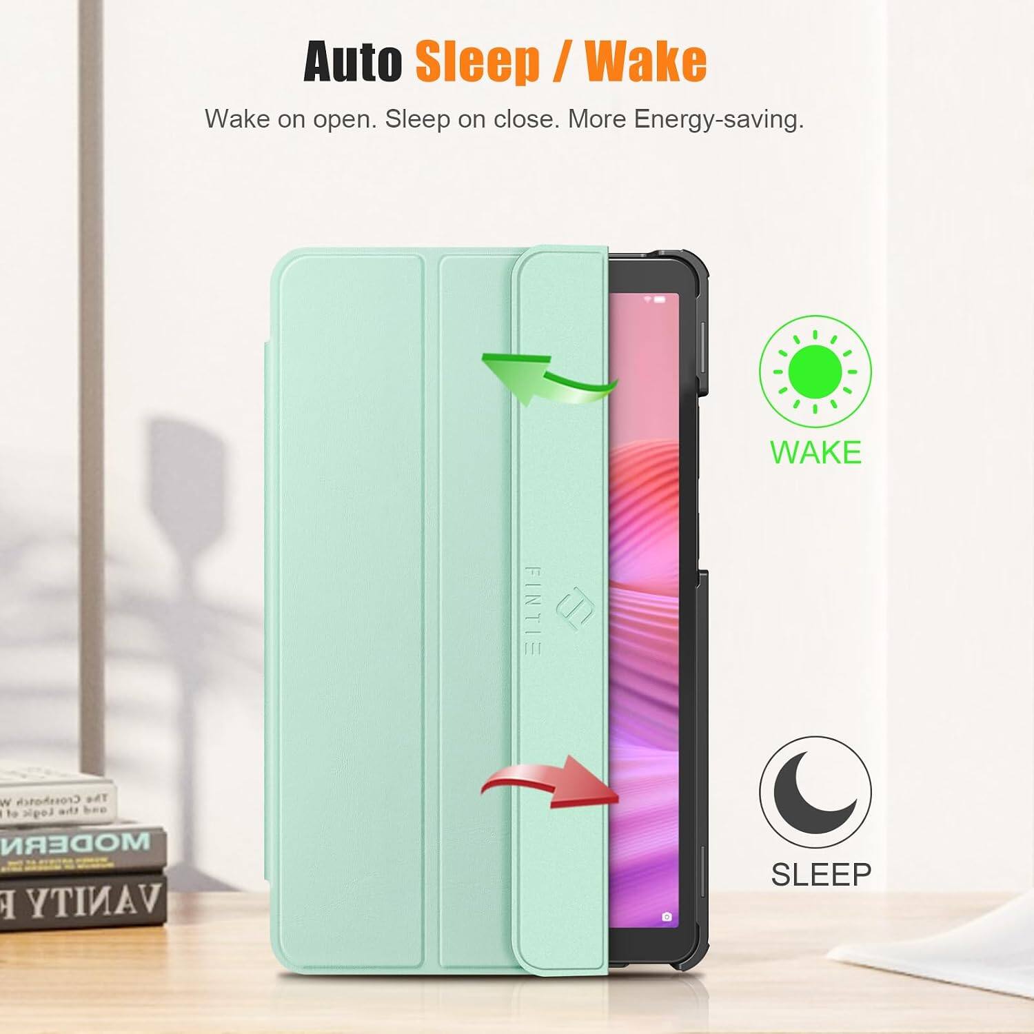 Auto Sleep / Wake  
Wake on open. Sleep on close. More Energy-saving.