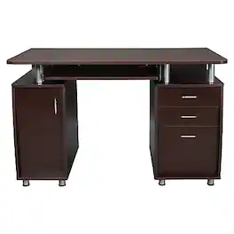 Techni Mobili - 47"W Computer Desk(RTA-4985-CH36) - Chocolate