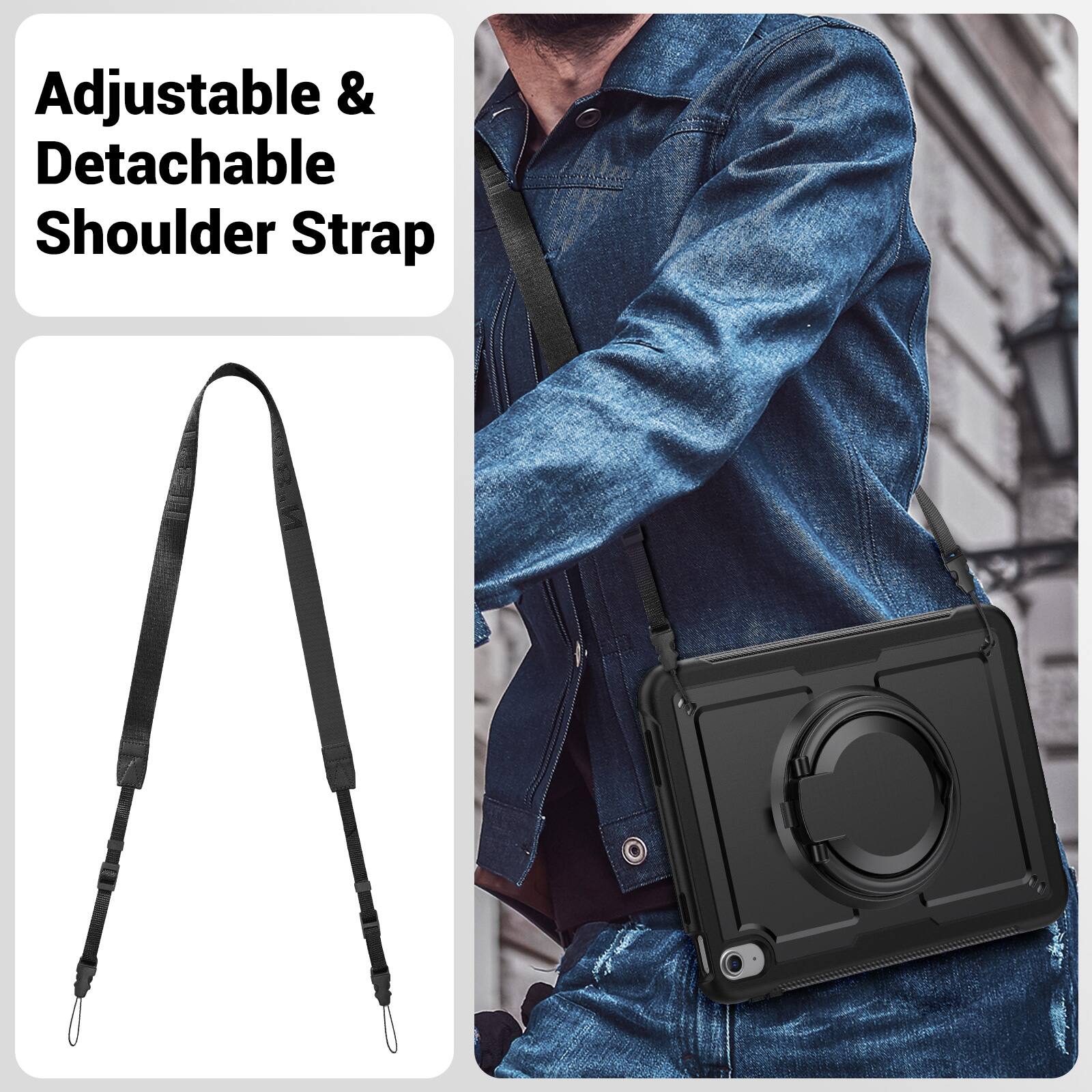 Adjustable & Detachable Shoulder Strap