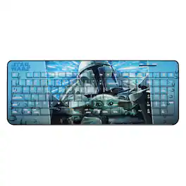 Keyscaper - Star Wars: The Mandalorian Portrait Wireless USB Keyboard - Grogu and Din Djarin