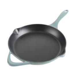 Gibson - Cravings By Chrissy Teigen 11 Inch Round Enameled Cast Iron Skillet in Ombre - Green