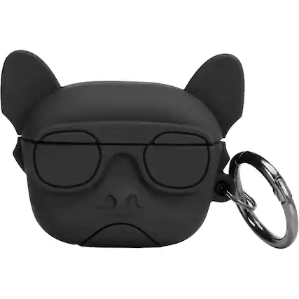 Front. SaharaCase - Case for Apple Airpods 3 (3rd Generation) - Black.
