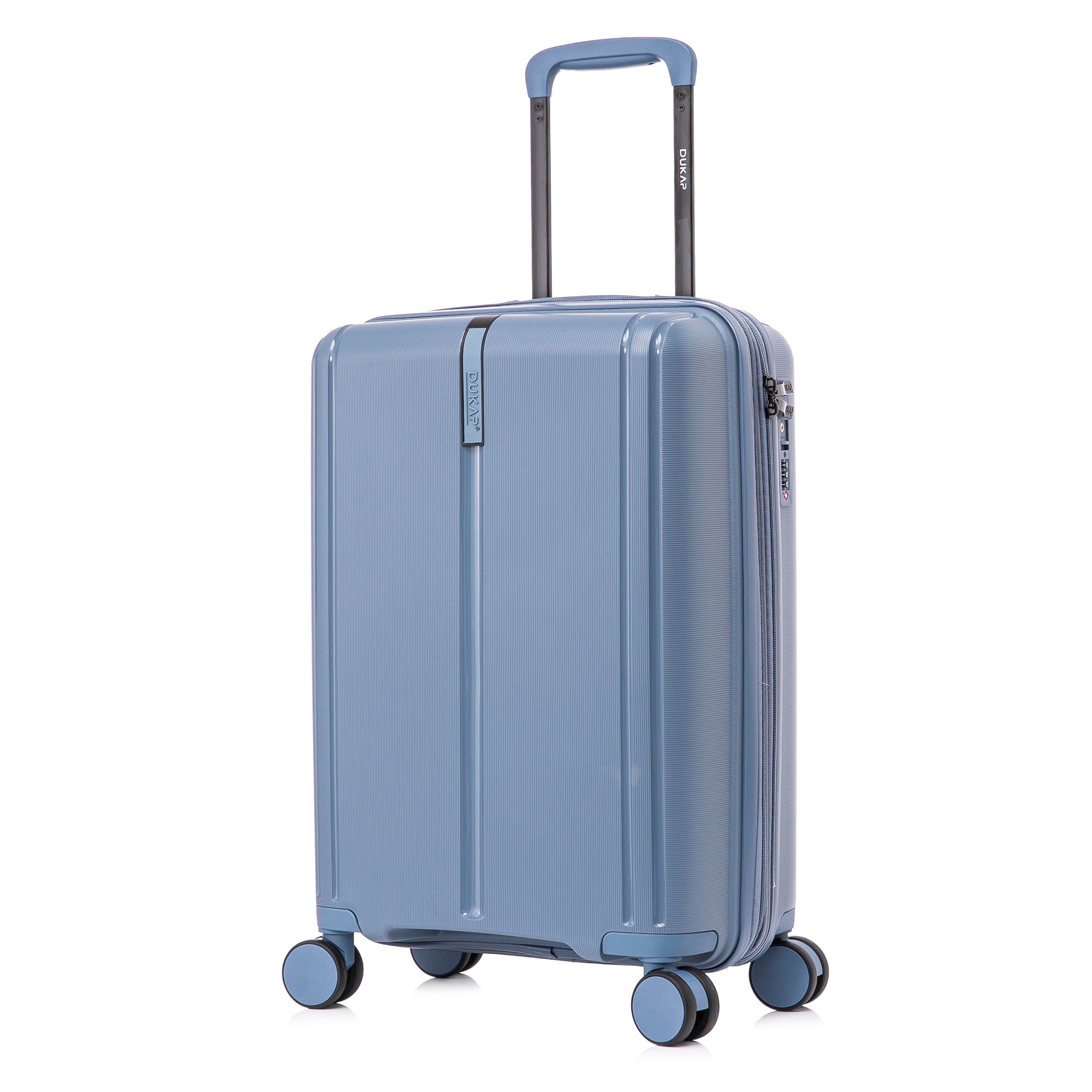 "DUKAP - Airley Lightweight Hardside Spinner Luggage 20"" Carry-On - Blue" price history on PriceWatchPro