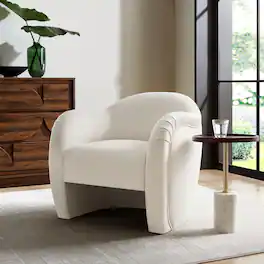 Compose Performance Velvet Accent Chair by Modway - Alabaster